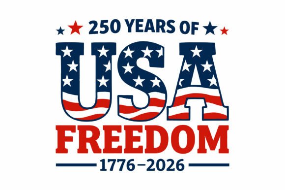 250 Years USA Freedom Design: Patriotic Graphics for T-Shirt and Blog Visuals