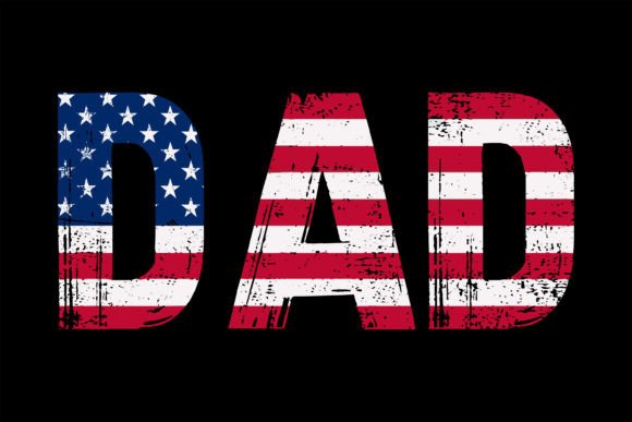 American Dad Design Bundle with USA Flag – Patriotic Graphics for T-Shirt Designs