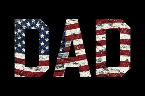 American Dad Shirt Design with USA Flag Graphics