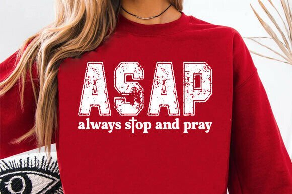 ASAP Christian Design PNG Faith Quote: T-Shirt Graphics for Digital Publishing