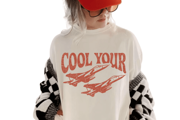 Cool Your Jets Shirt: A Lighthearted Graphic Design for T-Shirt and Marketing Projects