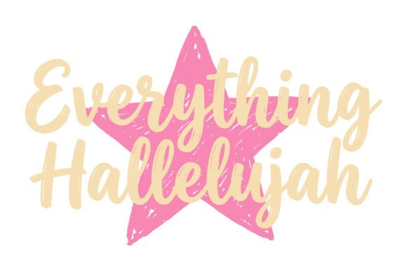 Everything Hallelujah Star Design: Graphics & T-Shirt Designs