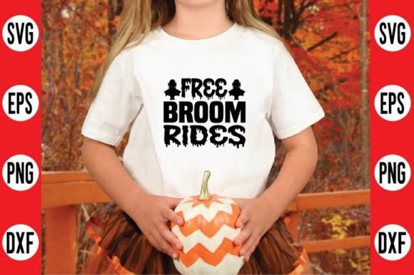 Free Broom Rides SVG Design: A Spooky-Cool Graphics Boost for T-Shirt Designs & Blog Content