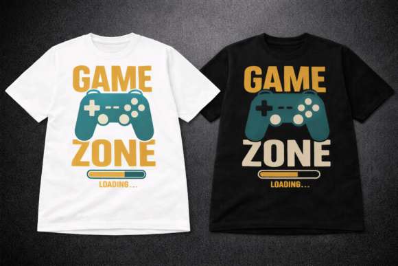 Game Zone Loading – Gamer T Shirt Design: A Playful Graphic for Marketing and Branding