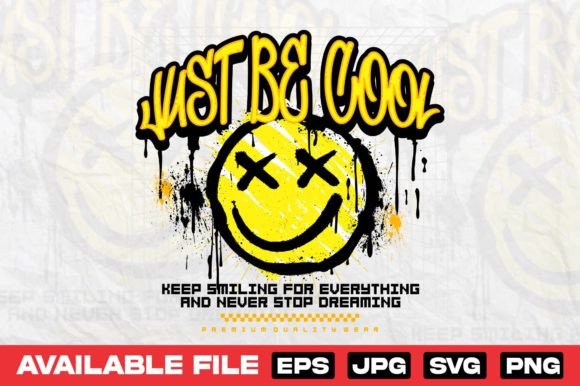 Graffiti Smiley Face – Bold Graphics for Streetwear T-Shirt Designs