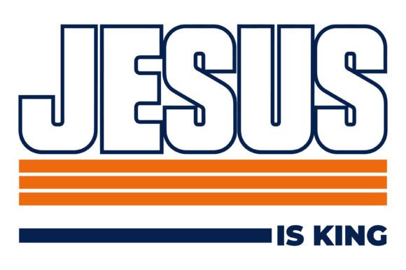 Jesus is King Bold Design – A Strong Visual Asset for Christian-Themed T-Shirt Graphics