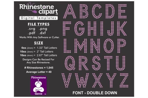 Rhinestone Design - DOUBLE DOWN 2 Graphics & T-Shirt Designs