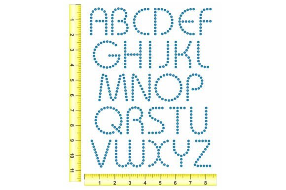 Rhinestone Design FONT - ARUBA 2: Sparkling Graphics for T-Shirt Designs & Branding