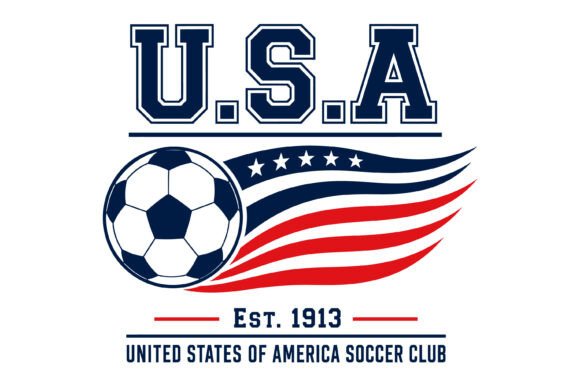 USA Soccer Club Design: Graphics & T-Shirt Designs